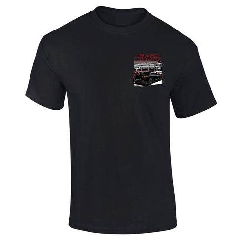 JDM T-Shirt Japanese Modified Automotive Street Drift Drag Race Car Skyline Black 24
